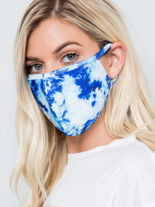 Cool Mesh Tie Dye Fashion Face Mask