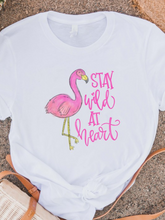 Load image into Gallery viewer, Stay Wild at Heart White Graphic Tee