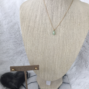 Mint Stone Necklace Set