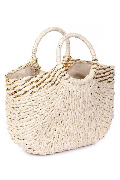 Woven Tote Straw Handbag