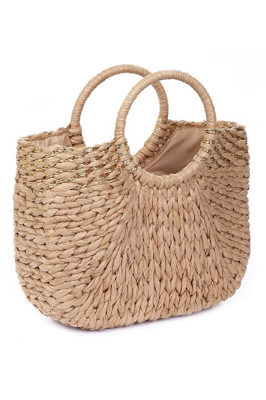 Woven Tote Straw Handbag